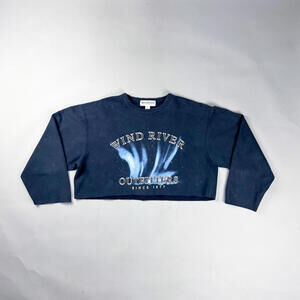 Vintage Cropped Sweatshirt, Wind River Outfitters Women's Crop Sweater